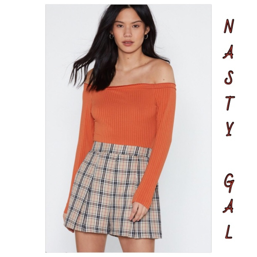 🌈NASTY GAL Low profile ribbed bodysuit sz 6, 2, 4 - Picture 2 of 7
